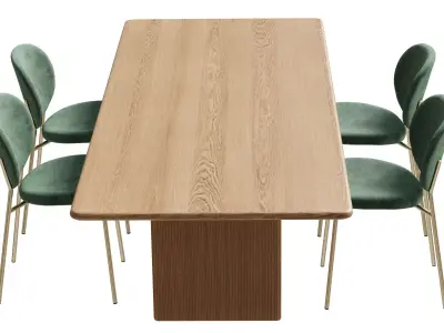 Dining Table - Chairs Furniture 3D model