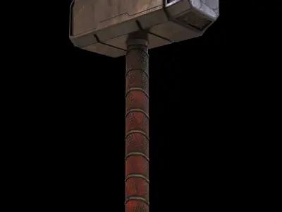 Hummer thor hammer Low-poly 3D model