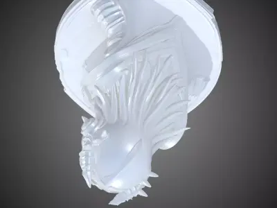 Sci-Fi Cyber Commando Bust PM-409 3D print model
