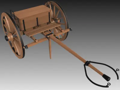 Napoleon Model 1841 6 pounder Limber 3D model