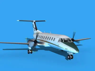 Embraer EMB120 Royal Air Charters 3D model