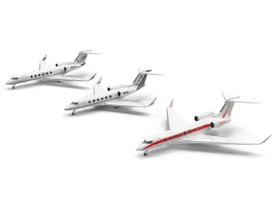 Gulfstream Business Jets Collection 3D model