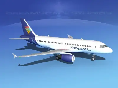 Airbus A319 Air Tours 3D model