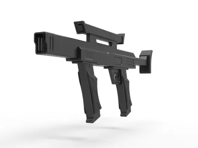 Security blaster rifle from the movie Lost in space 1998 3D model