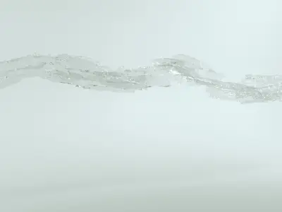 Animated Water Splash 3D model