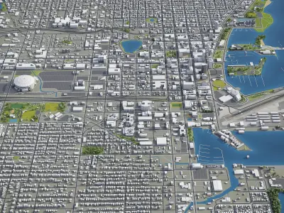 St Petersburg Low-poly 3D model