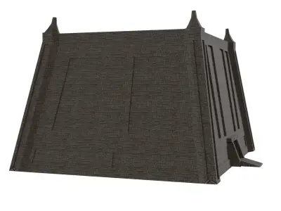 Mayan Temple Low-poly 3D model