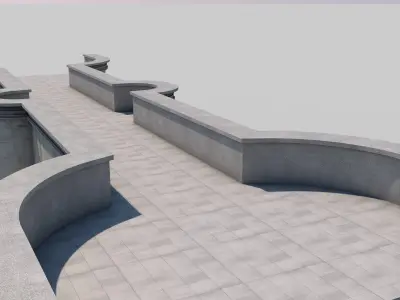 Medieval Bridge 3D model