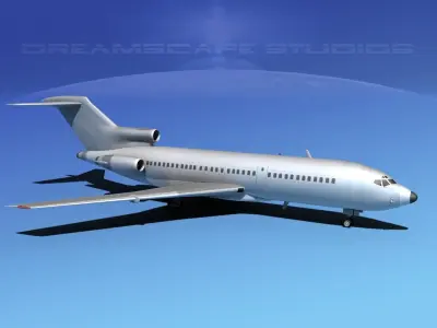 Boeing C-22A Bare Metal 3D model