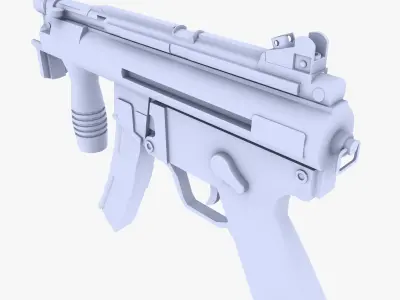 MP5K Submachine Gun Low-poly 3D model buy
