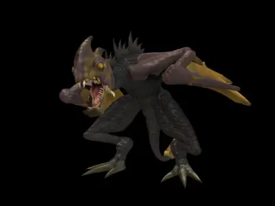 Panzer Dragoon Low-poly 3D model