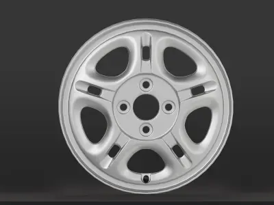 Toyota Corolla Bigbody Rims Low-poly 3D model