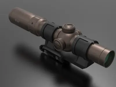 Vortex Razor HD Gen III LPVO Low-poly 3D model