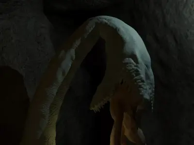 Death Worm Sand Leech 3D model