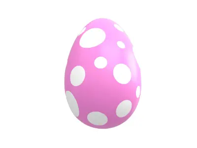 Dinosaur Egg v1 003 Low-poly 3D model