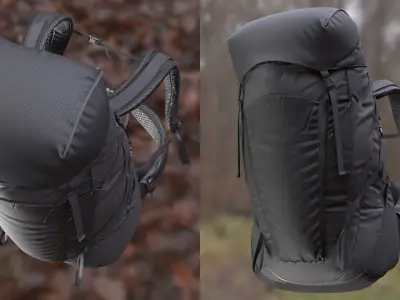 Backpack 226 - All MH Bodies - UE5 Skeletons - Rigged Low-poly 3D model