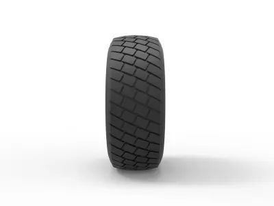 Front wheel from truck 3D print model