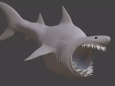 Stylised Shark Free 3D print model