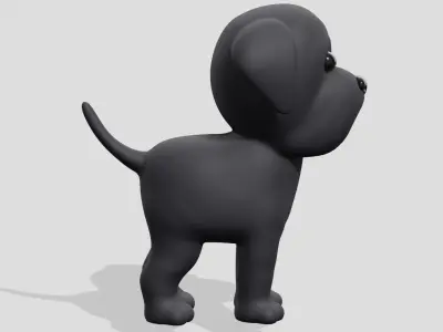 Cute dog Neapolitan mastiff  3D model