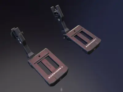 Sidewinder 2 BUIS sights Low-poly 3D model