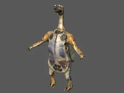 turtle dinosaur Low-poly 3D model