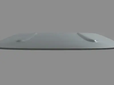 Car Bonnet 09 Low-poly 3D model