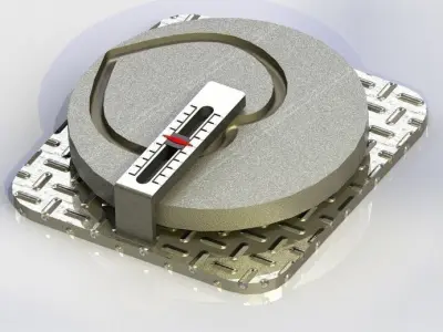 Precise rotational to linear converter angular to linear motion 3D model