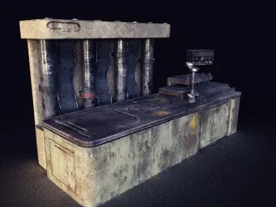 WorkBench Station Low-poly 3D model