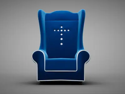 Cone throne chair Free 3D model purchase
