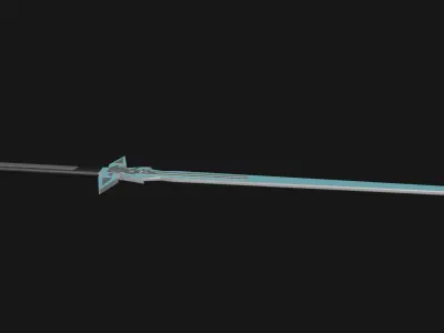 Dark Repulser Kirito Sword SAO Lowpoly Style 3D model