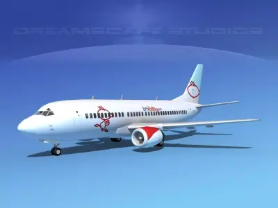 Boeing 737-300 BMI Baby 3D model