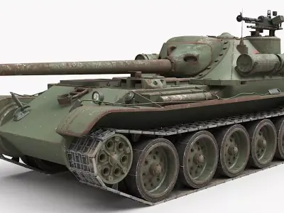 Tank Uralmash SU 101 Corona 3D model