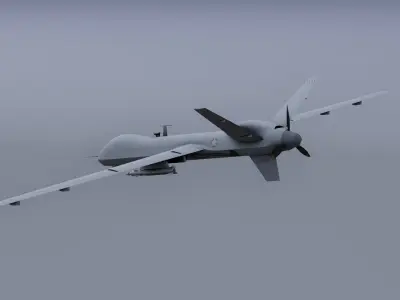 MQ 9 - Reaper Drone  Low-poly 3D model