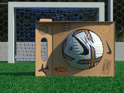 Packed Premier League 2022-23 Nike Flight Soccer Ball 3D model