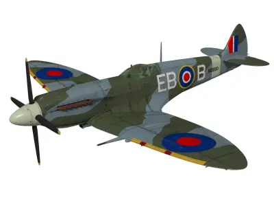Supermarine Spitfire Mk-XII 3D model