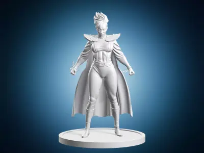 Storm X Men Electric Sculpture 3D print model