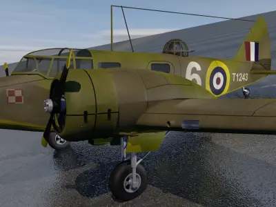 Airspeed Oxford Mk-2 3D model