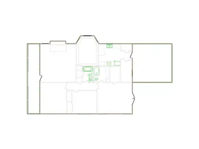 Detailed Exterior Sketch by Interior - 2001-2500 SF - Xactimate 3D model
