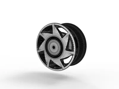 Sedan and Hatchback 90 Rims 517-319 3D model 3D model