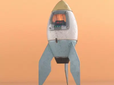 Air Bomb Low-poly 3D model