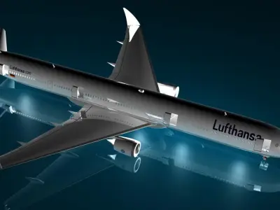 Lufthansa Boeing 777 - 9X 3D model