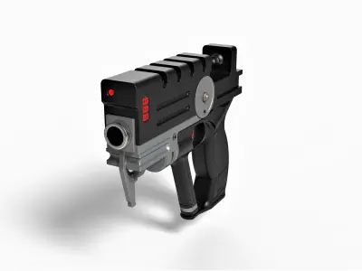 Blaster of Korben Dallas from movie The Fifth Element 3D model