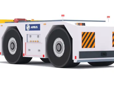 Airbus Towing Tractor Low-poly 3D model