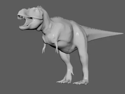 No Texture Tyrannosaurus Rex 3D model
