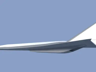 Douglas Mach 5 HSCT airliner concept Free 3D print model