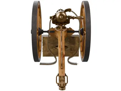 Gatling Gun 3D model