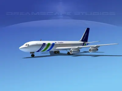 Boeing 707 Fastair Cargo 3D model