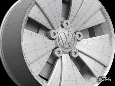Volkswagen Maggiolino rim 3D model