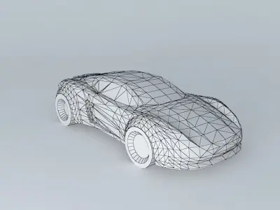 Sports car template NEG Free 3D model