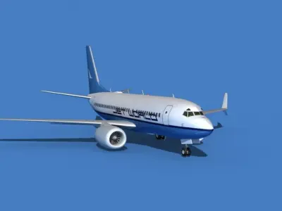Boeing 737 MAX 7 Jet World 3D model